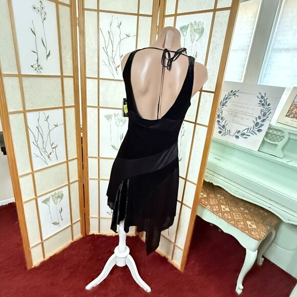 Vintage Y2K 90s Halter Babydoll Midi Dress Handkerchief Fairy Whimsigoth - Picture 5 of 8